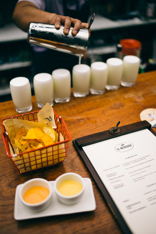 Lima Peru El Mercado Pisco Sours