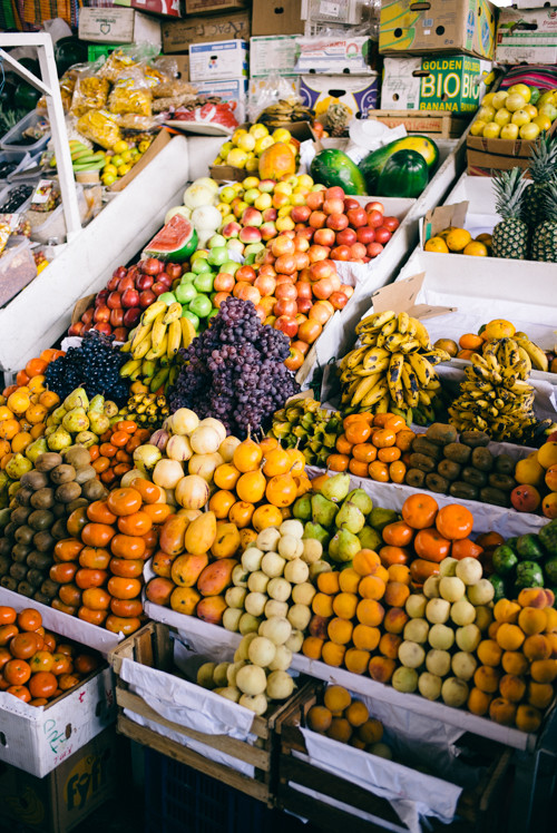 Peruvian Fruits at San Pedro Market Cusco Peru