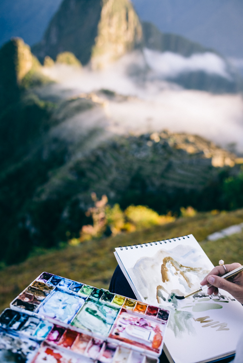 Machu Picchu Lauren Painting