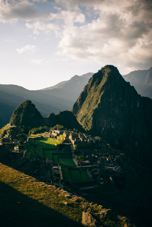 Sunrise over Machu Picchu in Peru