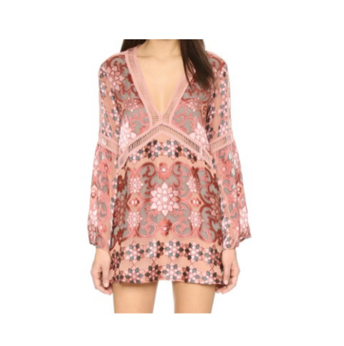 For Love & Lemons Juliet A Line Mini Dress