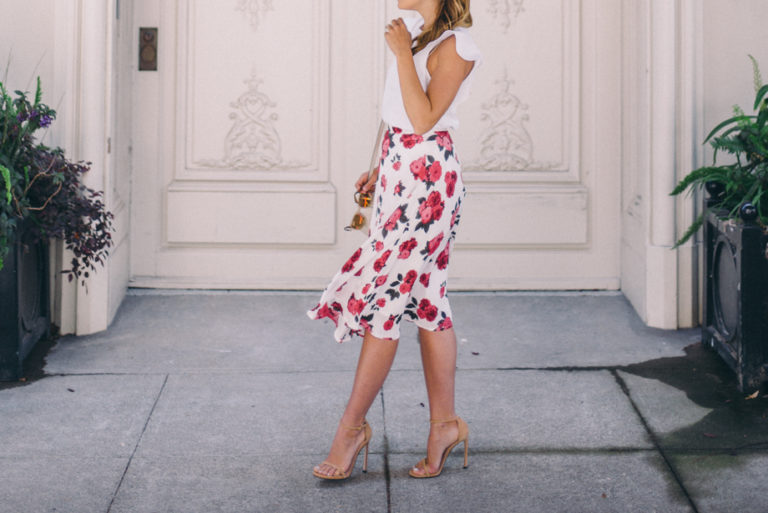 Floral Tea Length Skirt - Julia Berolzheimer