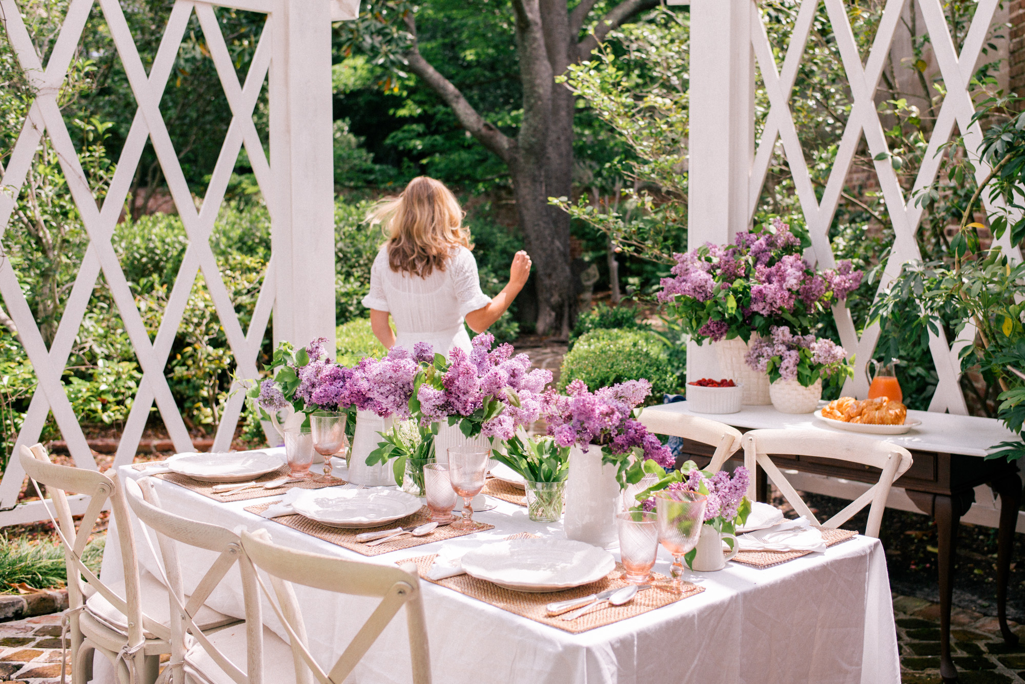Gal Meets Glam Mother's Day Spring Garden Tablescape
