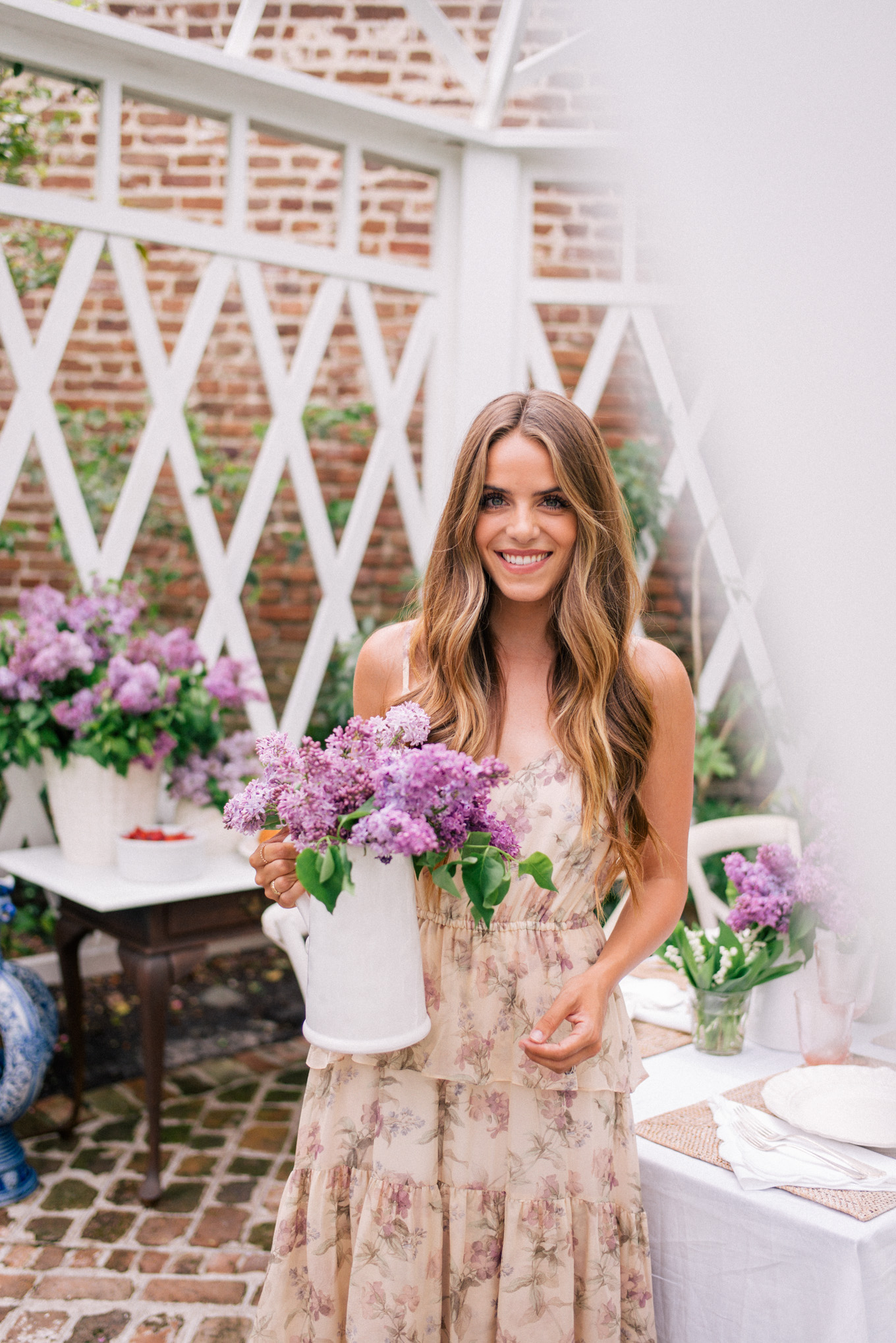 Gal Meets Glam Mother's Day Spring Garden Tablescape