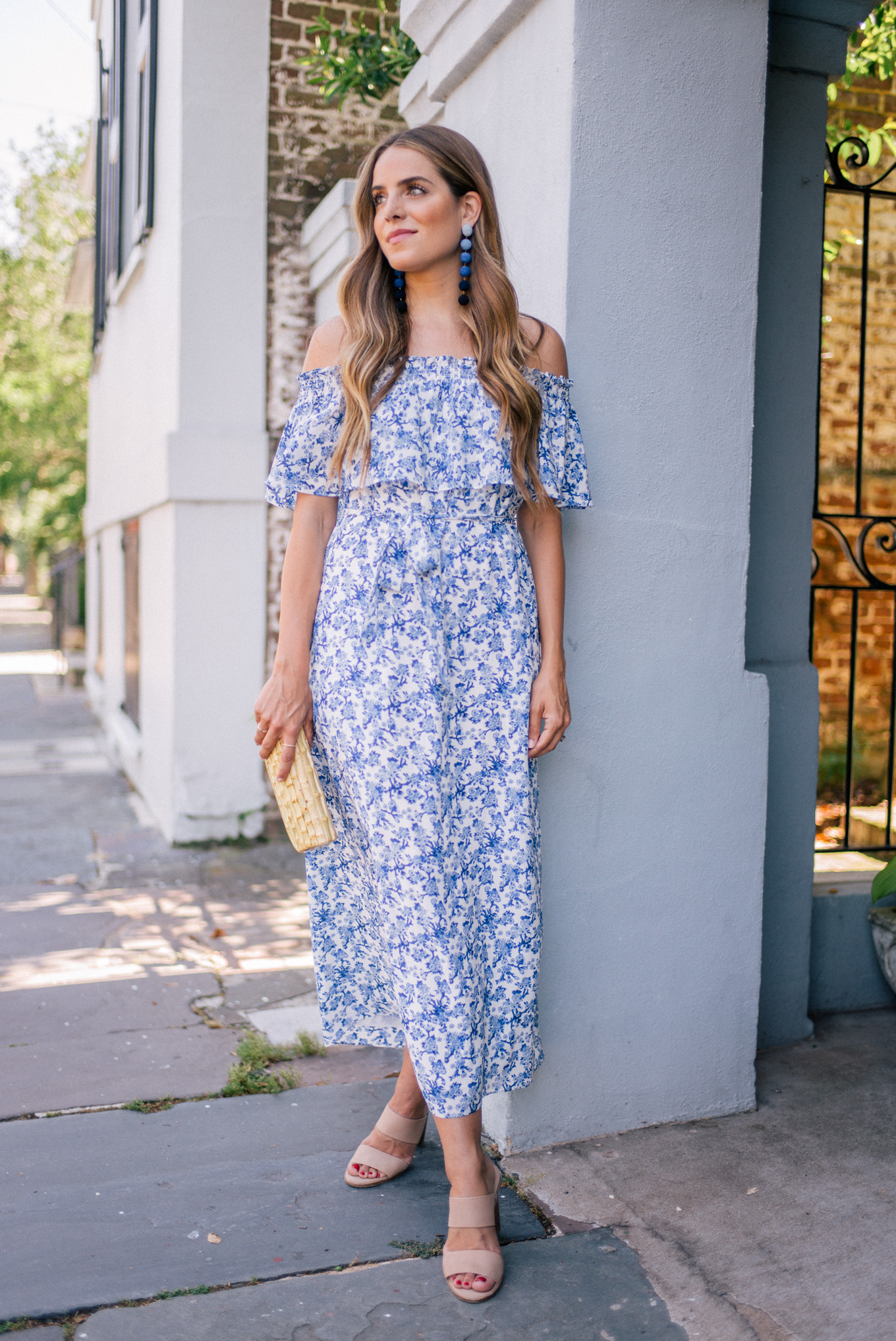 rebecca taylor blue floral dress