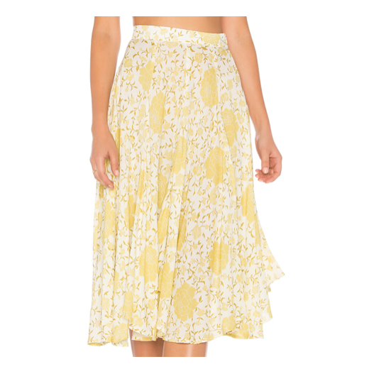 yellow floral skirt - Julia Berolzheimer