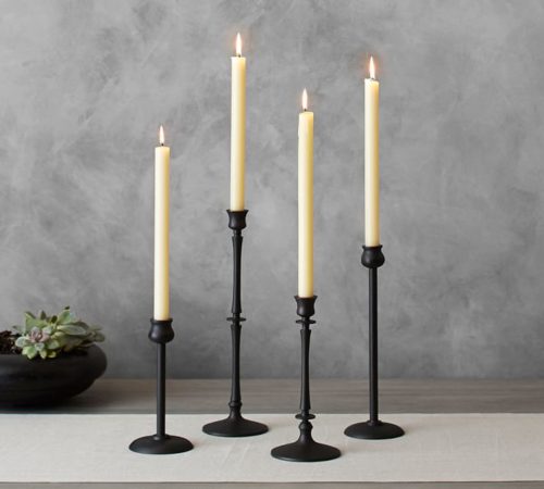 Black Taper Candle Holders