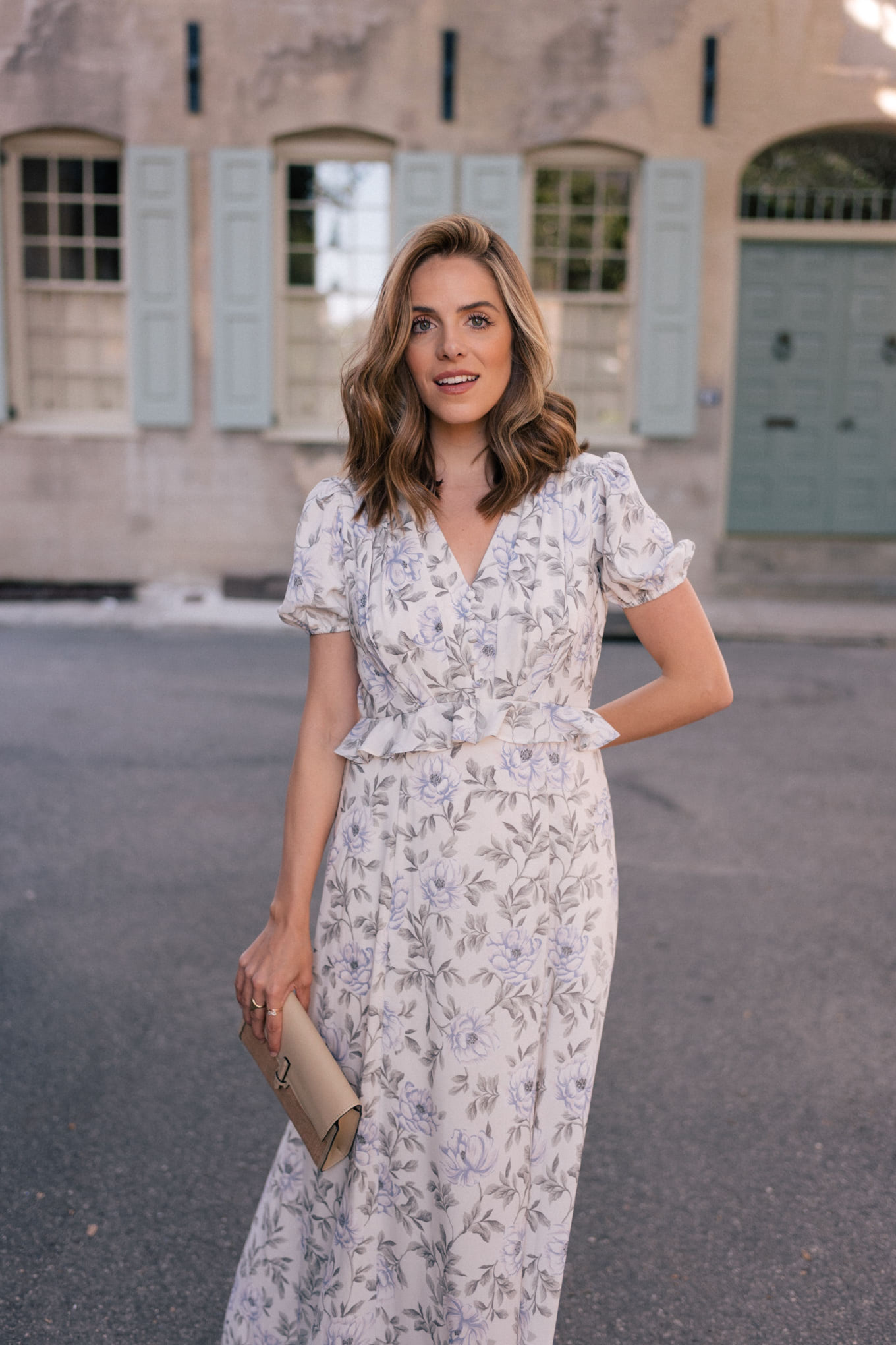 A Romantic Floral Maxi for Spring Occasions - Julia Berolzheimer