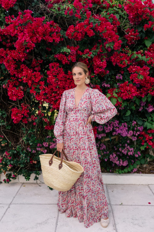 floral maxi dres