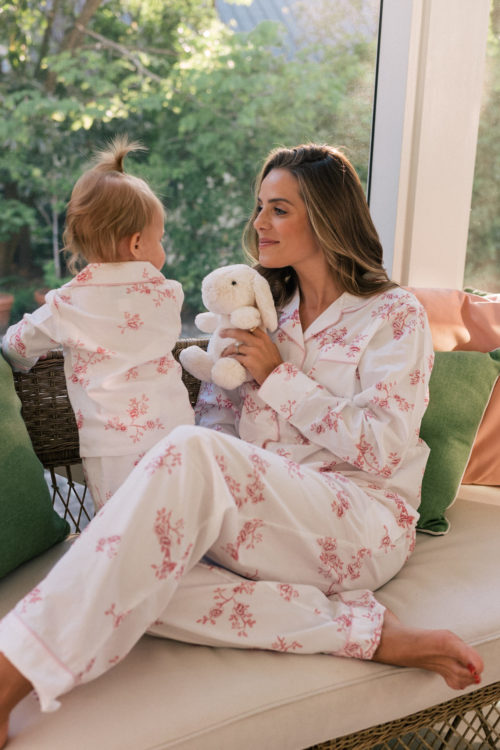 spring white pink loungewear