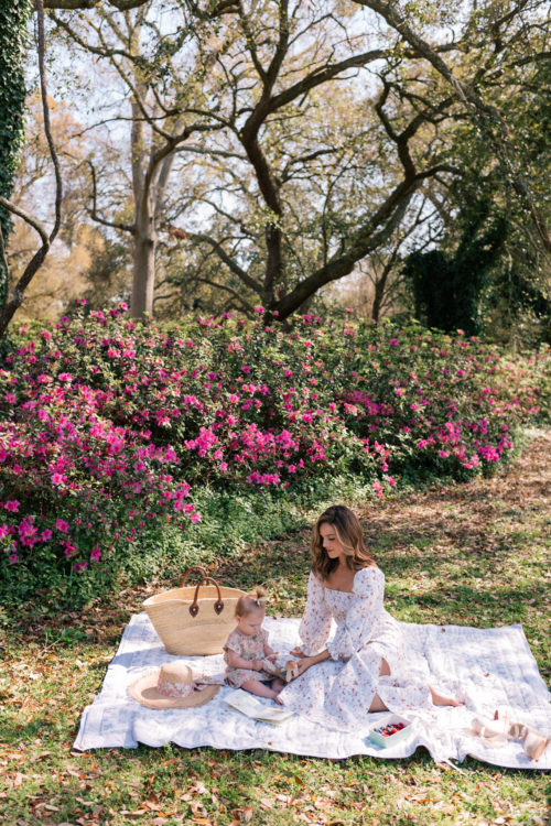 white floral dress