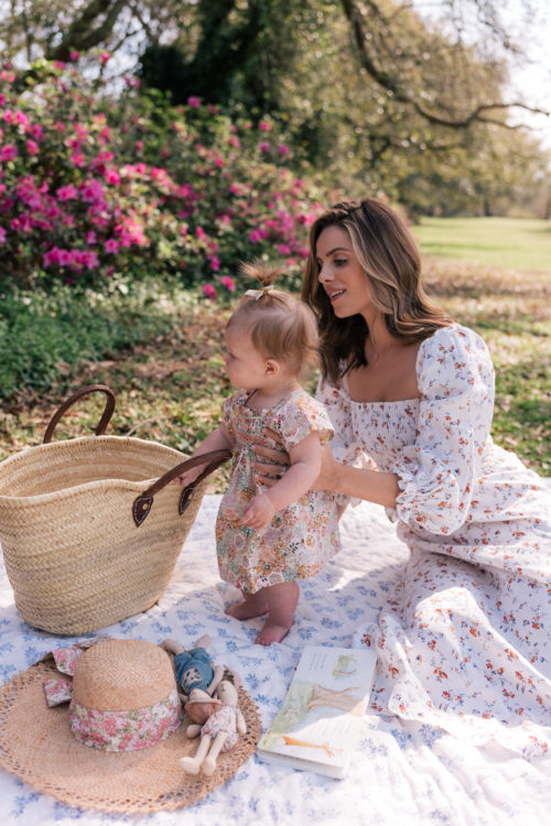 white floral dress
