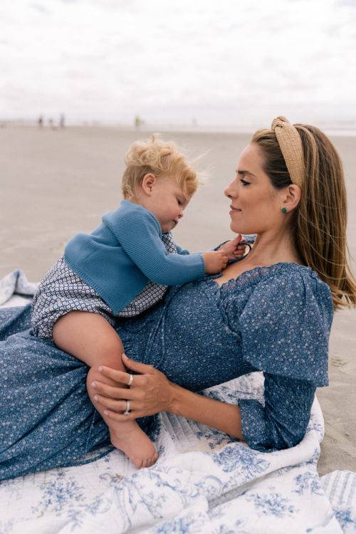 blue summer maxi dress
