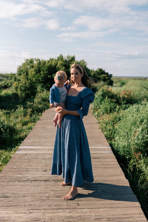 blue summer maxi dress