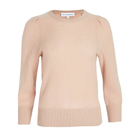Puff-Sleeve Cashmere Sweater - Julia Berolzheimer