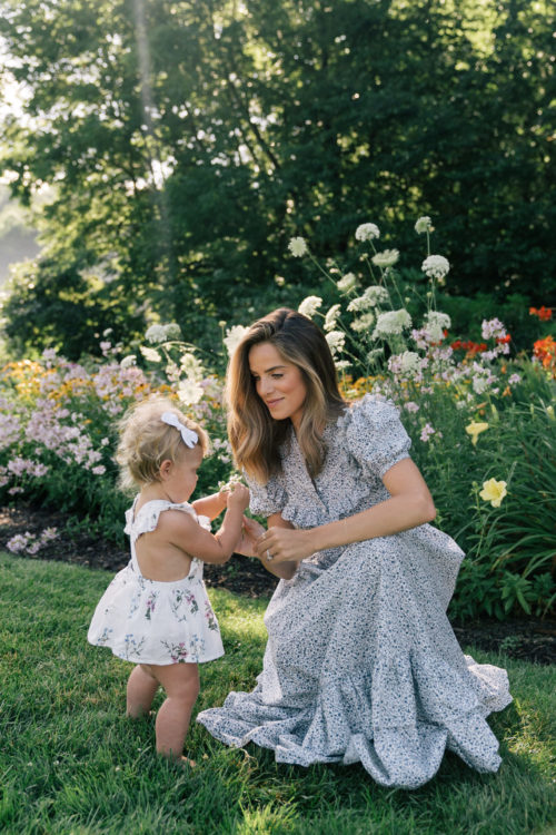 blue floral dress summer