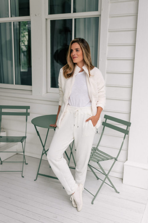 white loungewear set