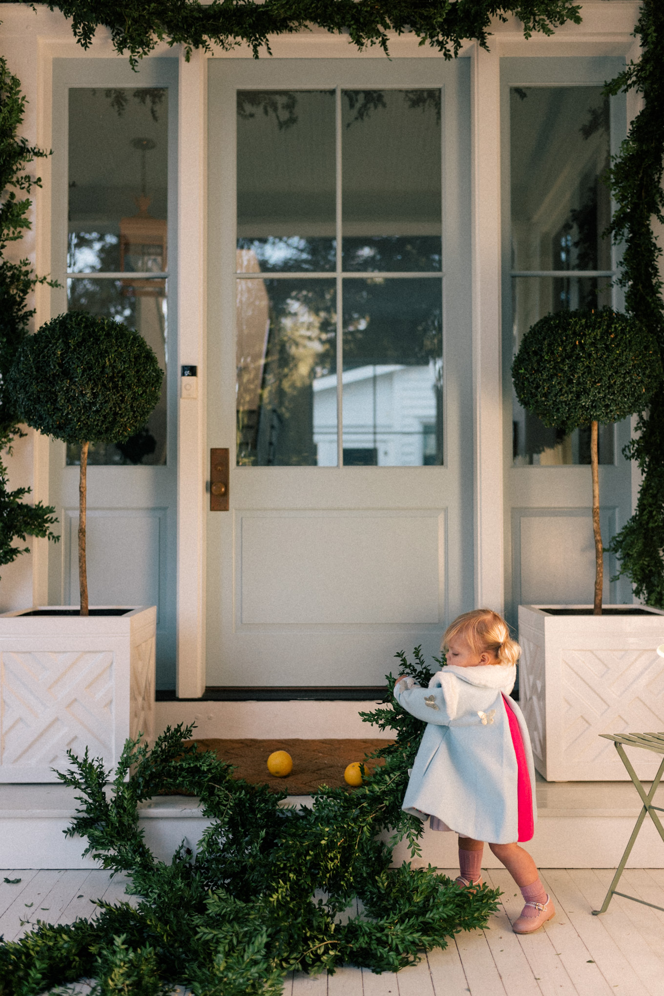 green cardigan casual denim