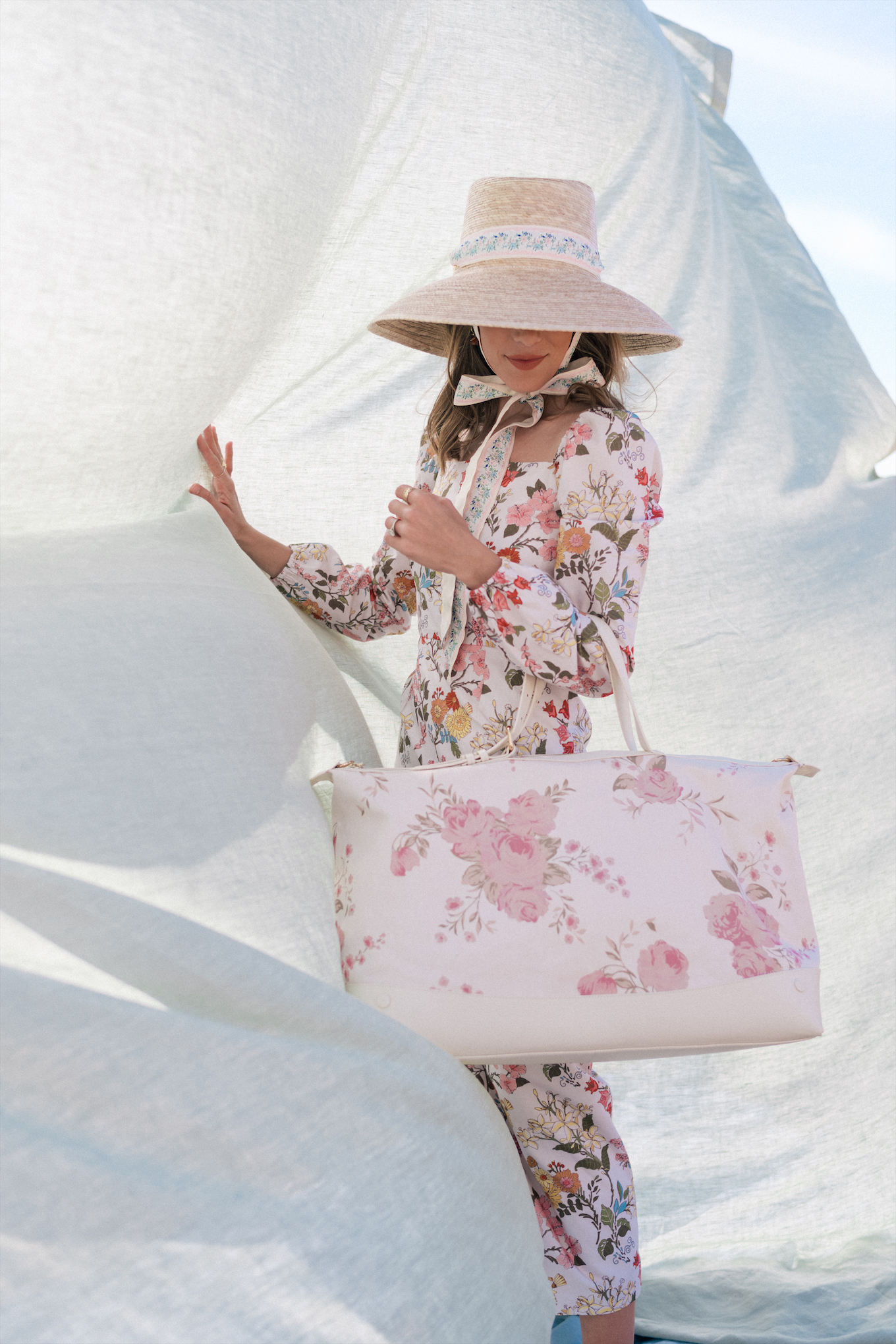spring floral pastel leather bags