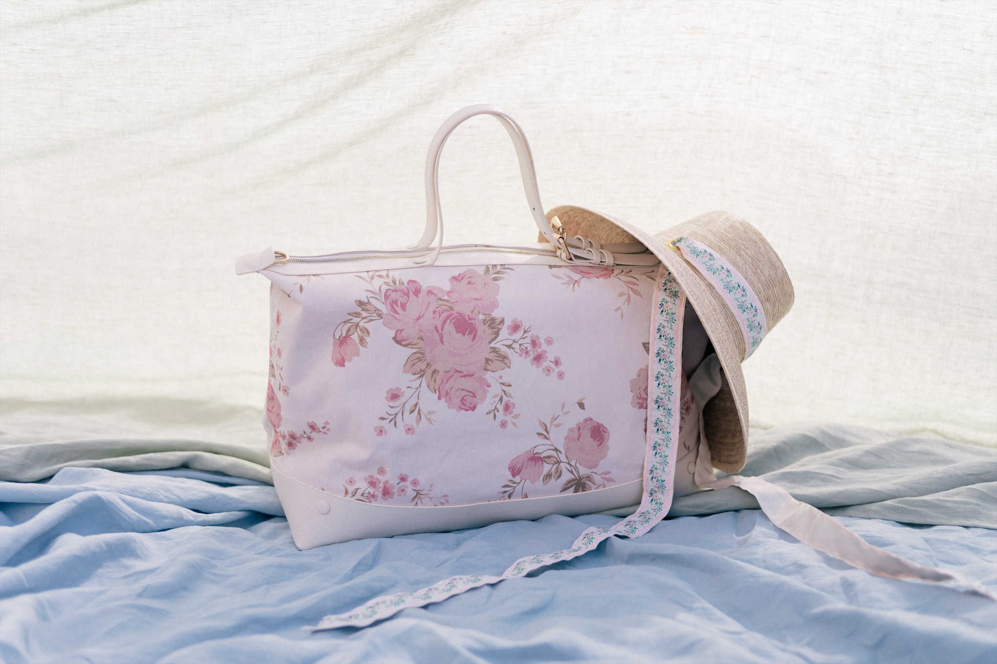 spring floral pastel leather bags