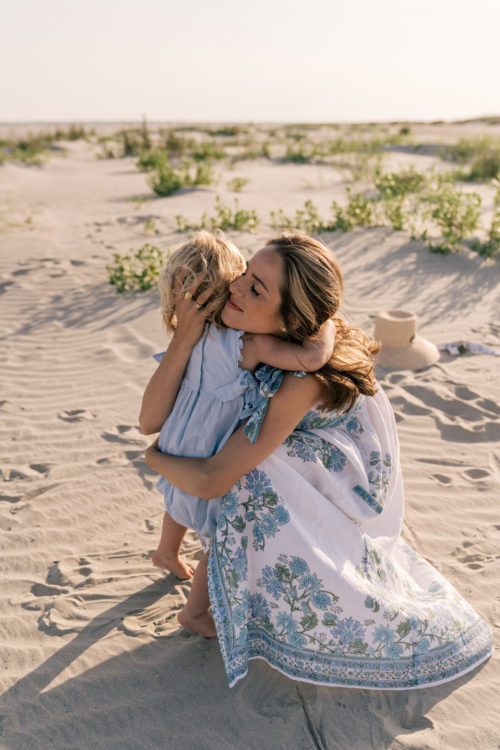 white blue green embroidered dress