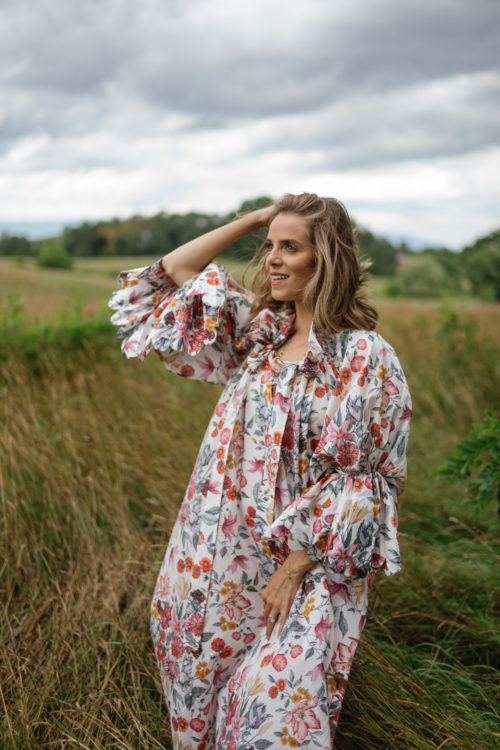floral maxi dress