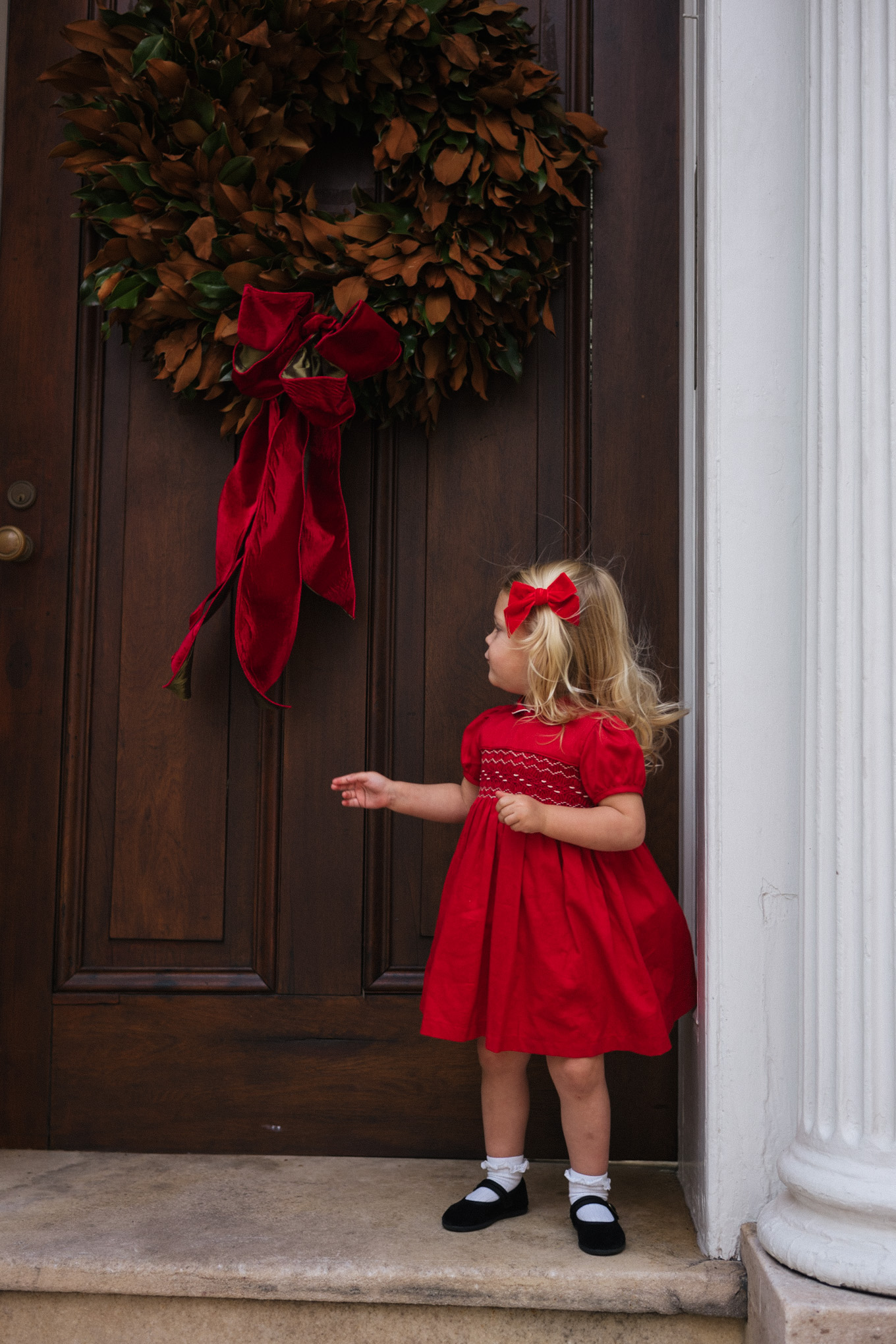 littles red holiday dress