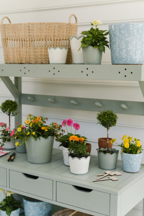 blue green white home goods pottery barn