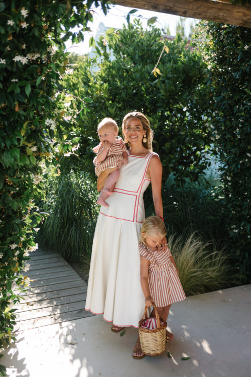 white cotton embroidered dress