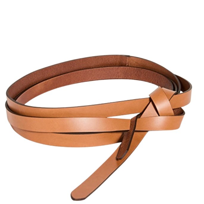 Tie Front Leather Belt - Julia Berolzheimer