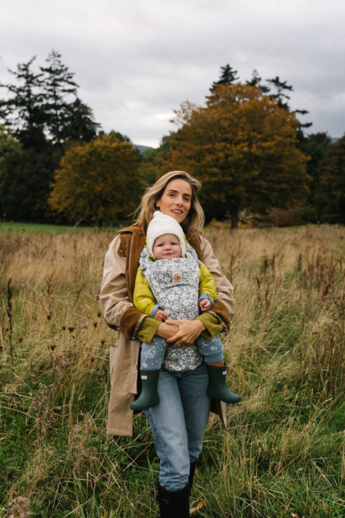 tan jersey corduroy coat blue denim tall rain boots