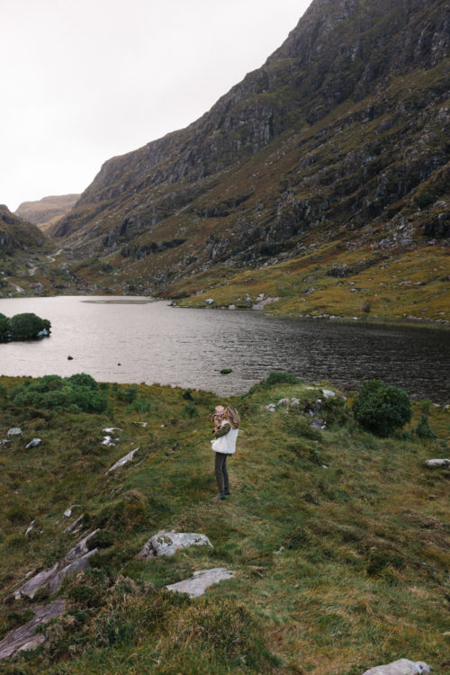 white fur vest brown cords chelsea boots