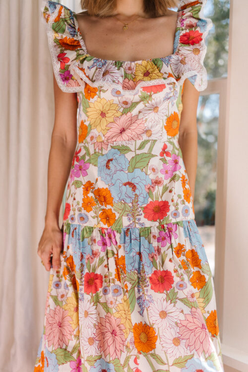 colorful floral dress