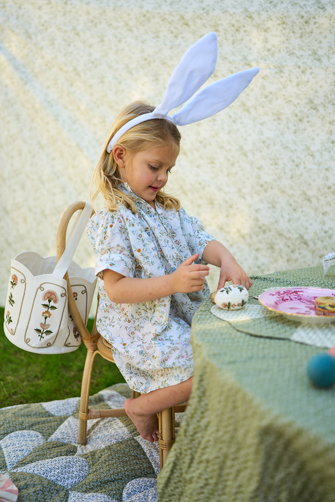 handmade floral spring easter accessories and dresses