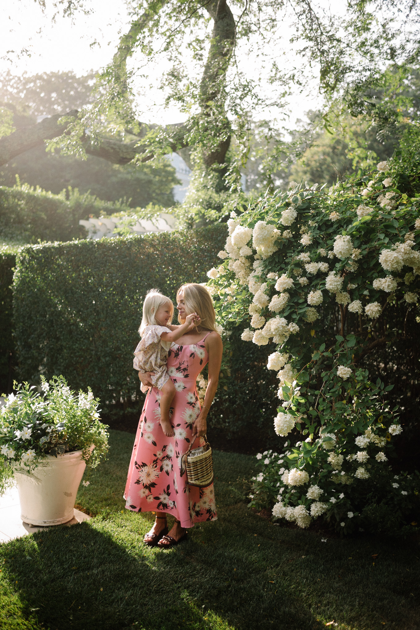 pink floral maxi dress