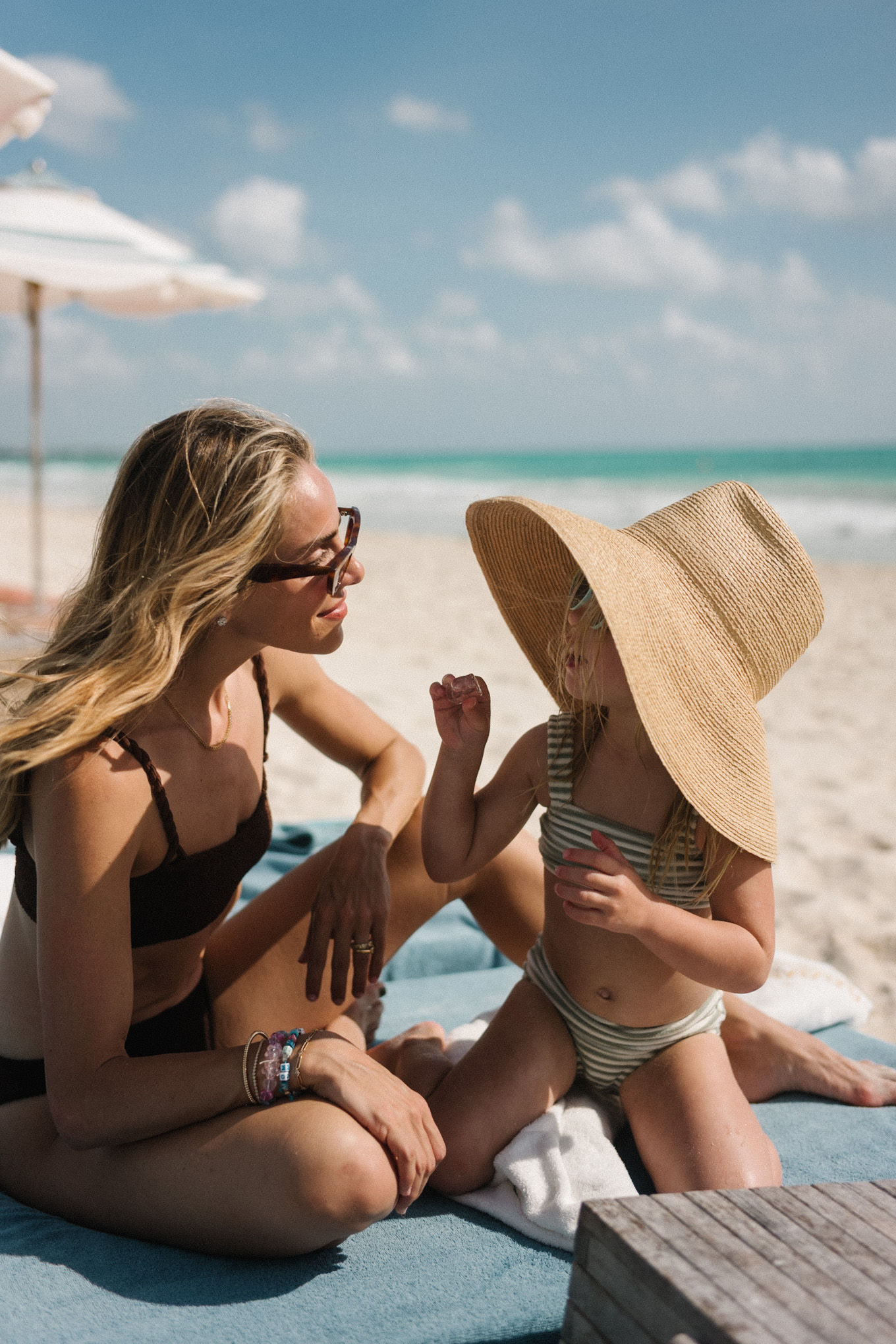 Meksiko Brown Bikini Straw Hat Straw Tote