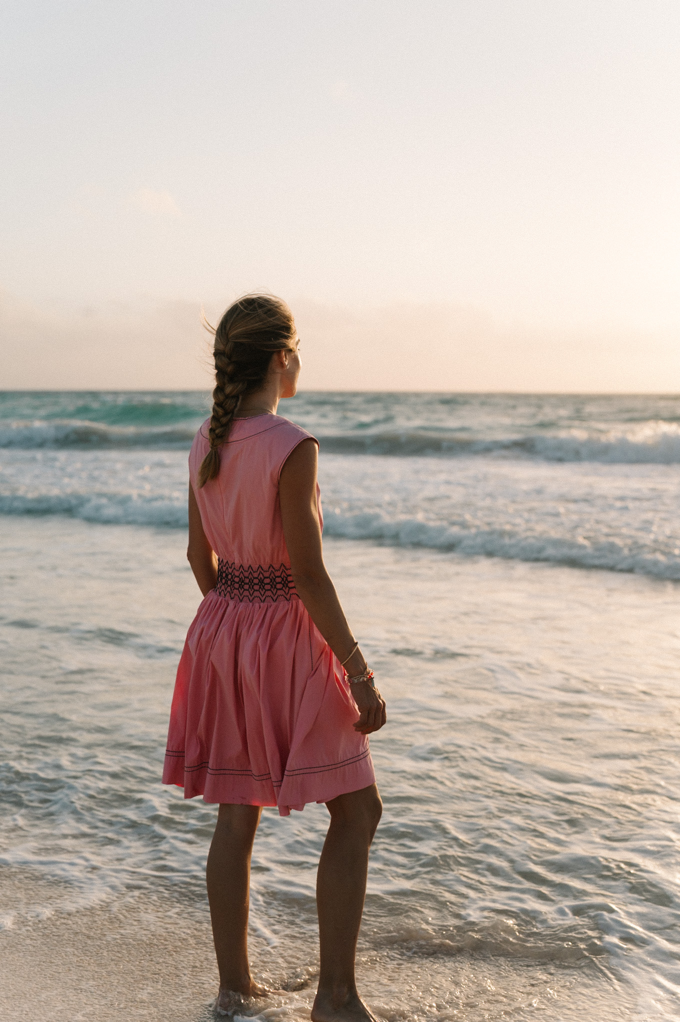 mexico pink mini sundress