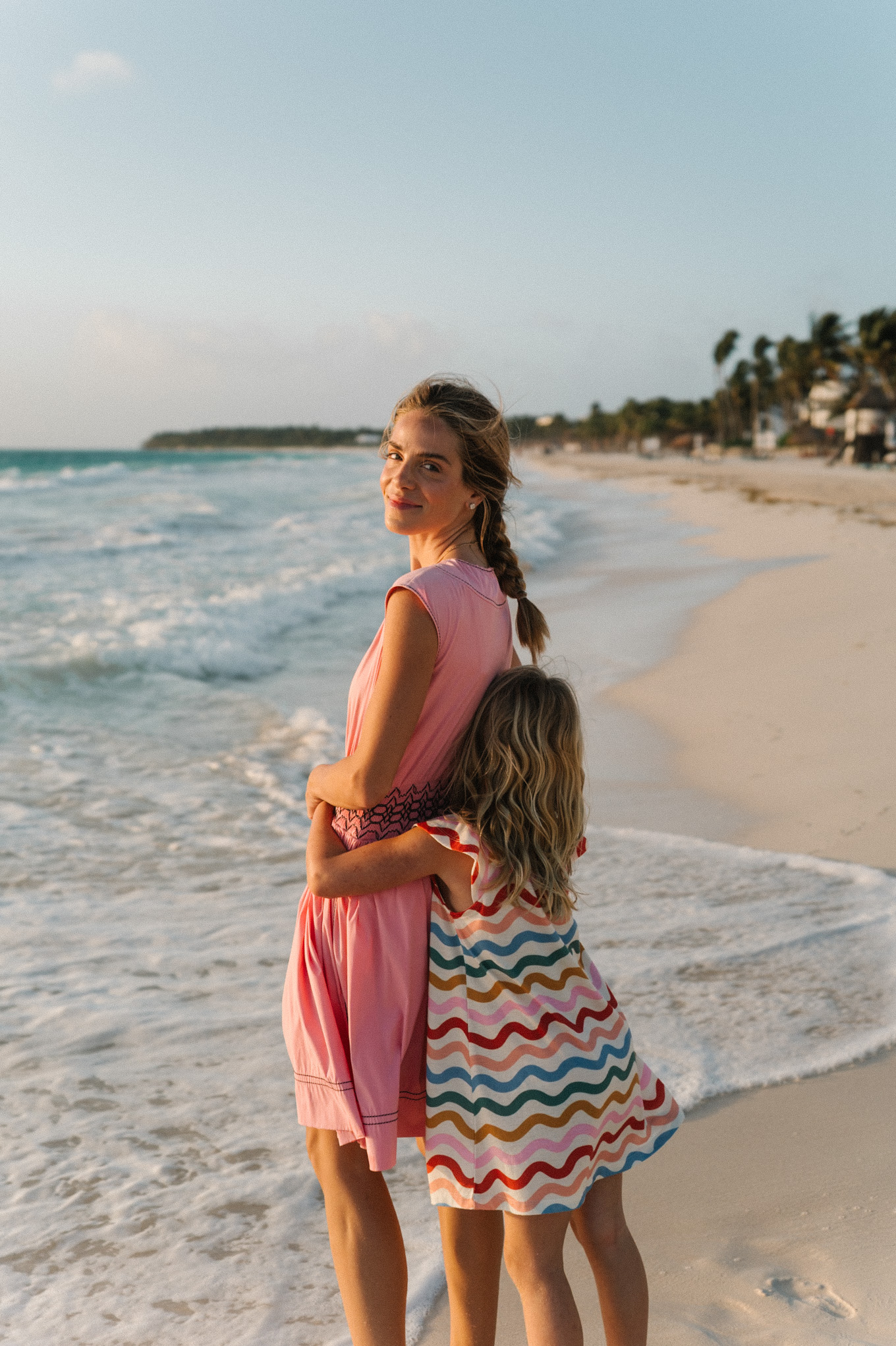 mexico pink mini sundress