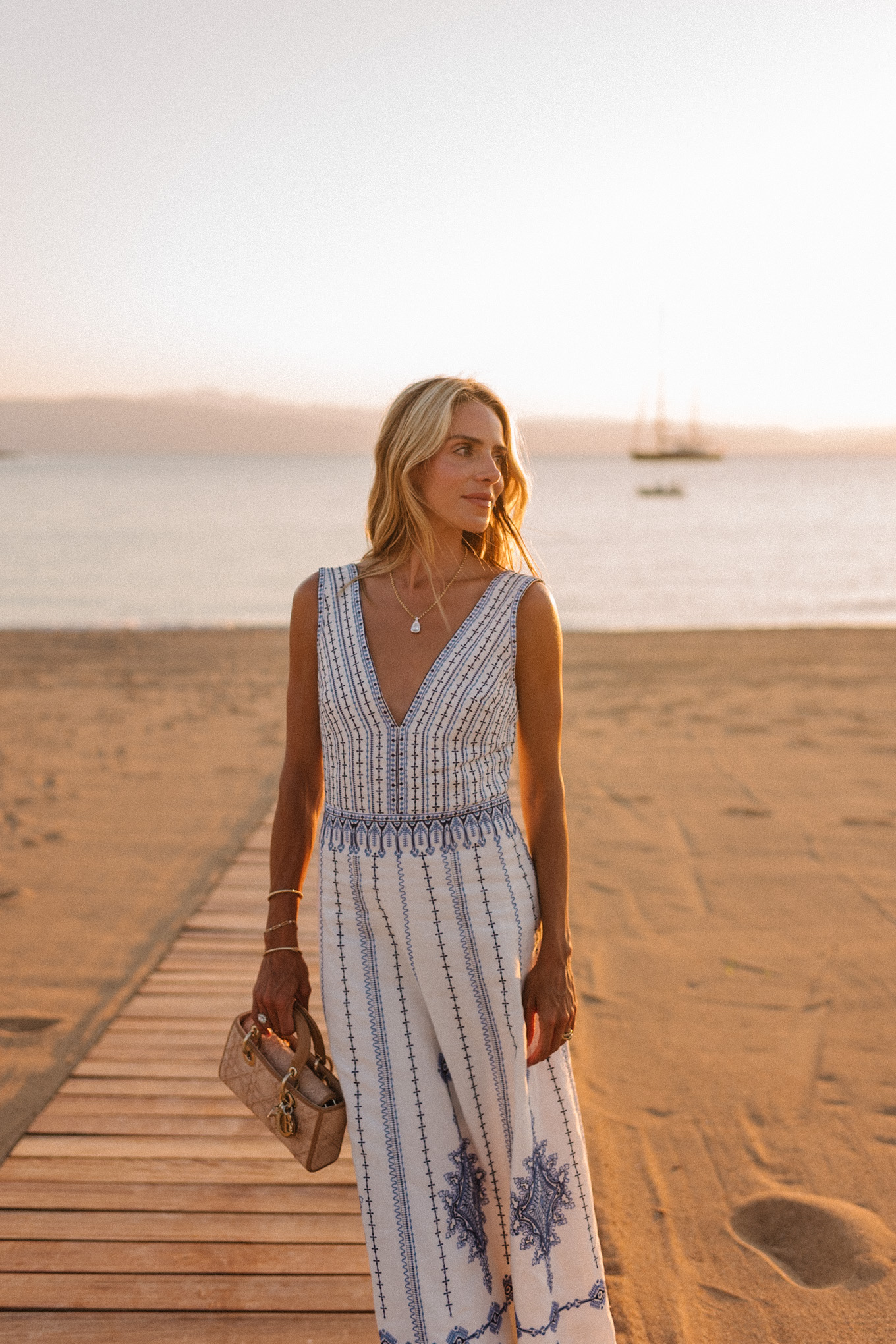 white blue embroidered maxi dress