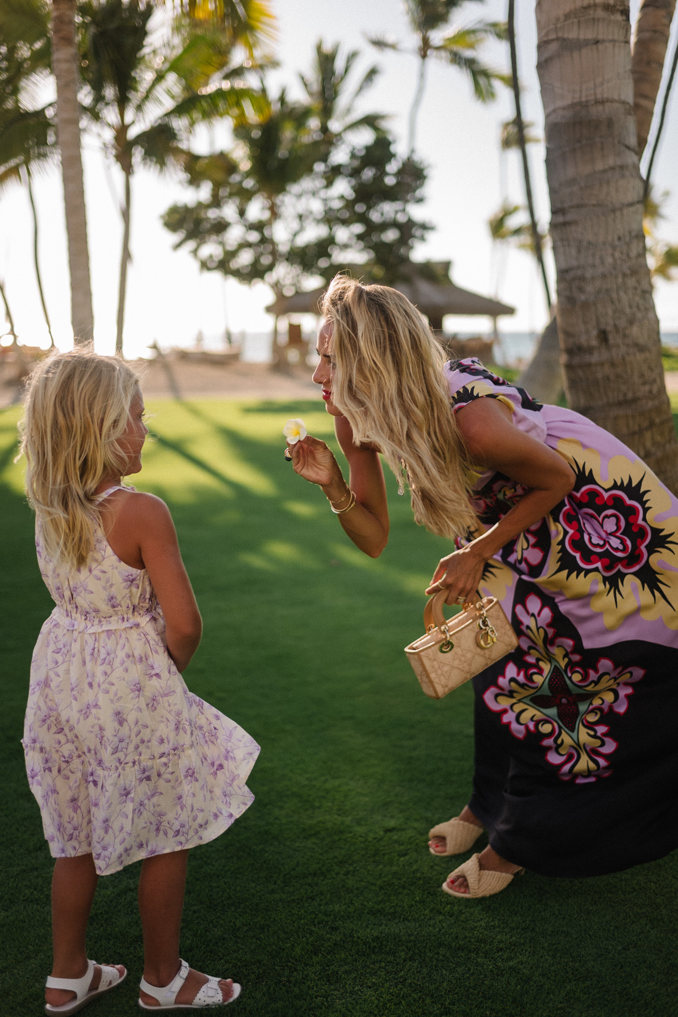 purple floral silk maxi dress