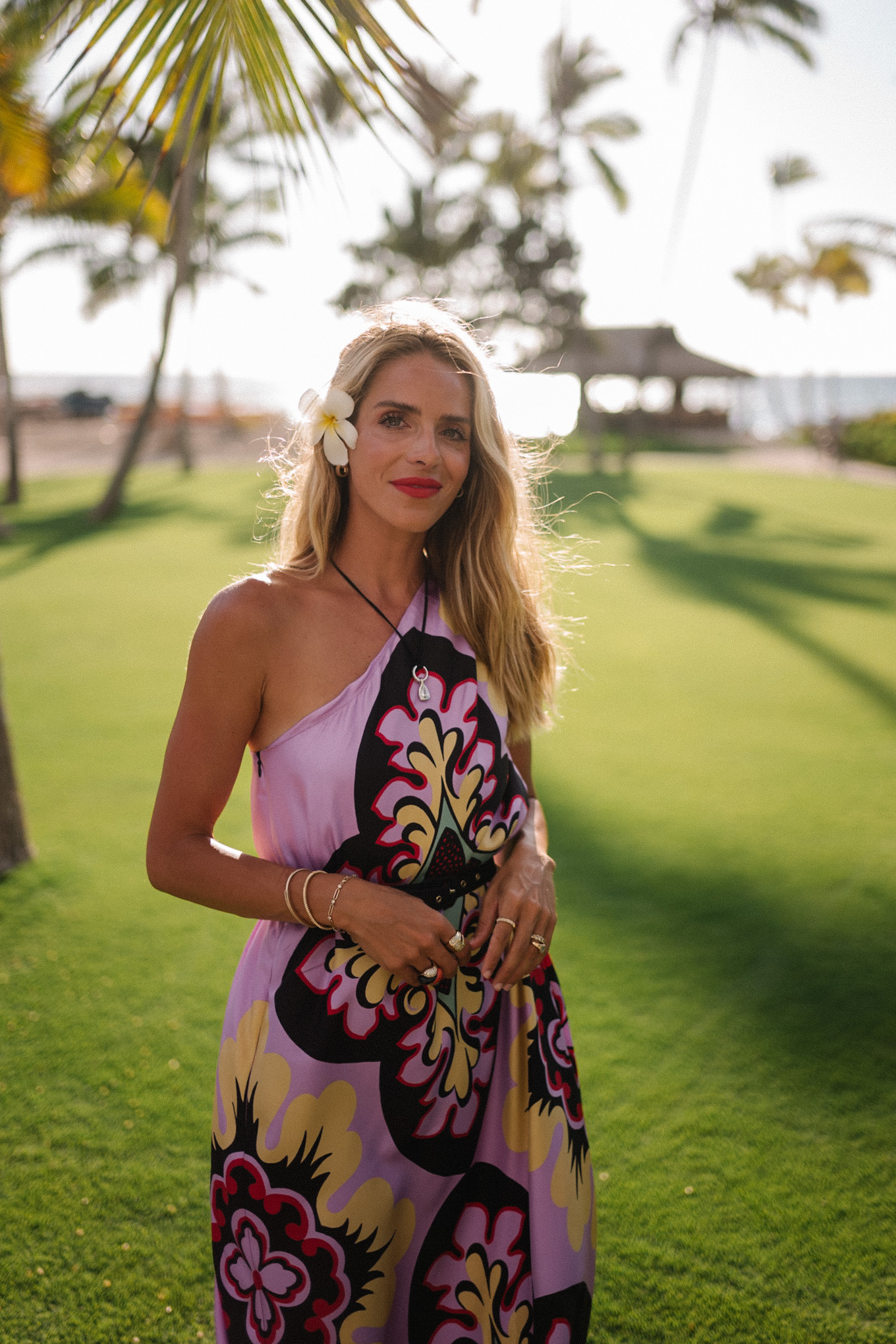 purple floral silk maxi dress