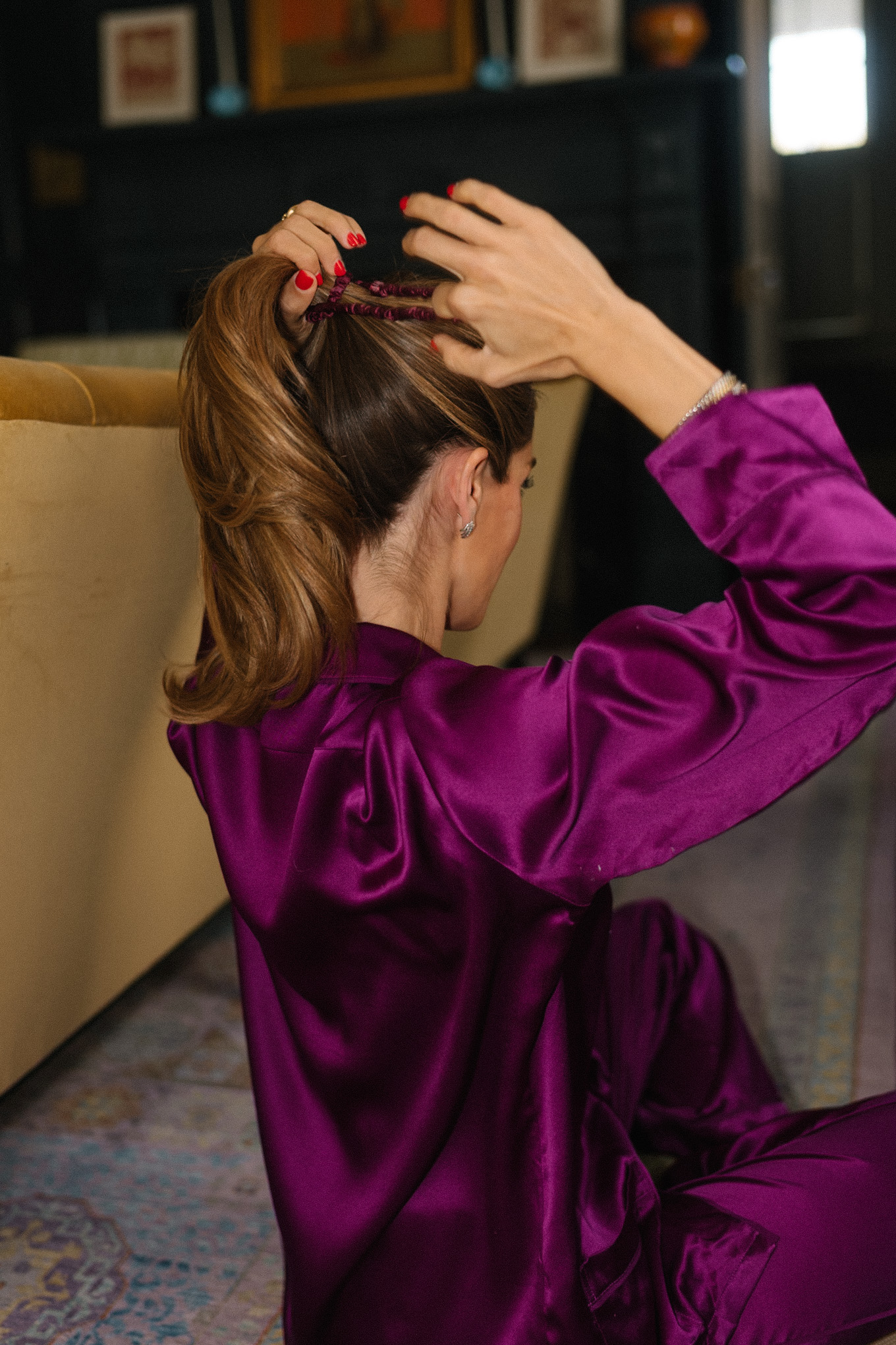 purple silk pajamas holiday beauty gifts from nordstrom