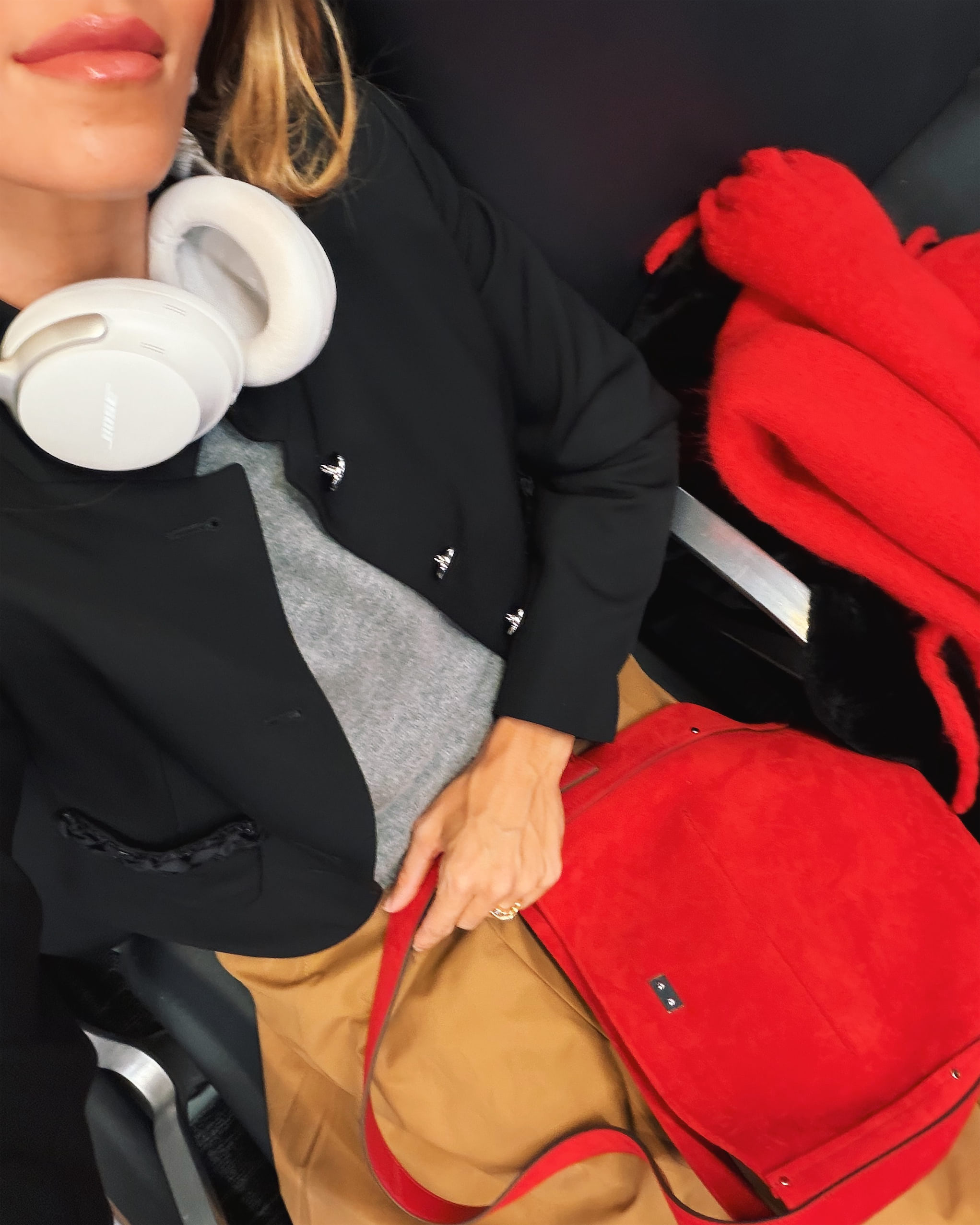 red winter accessories