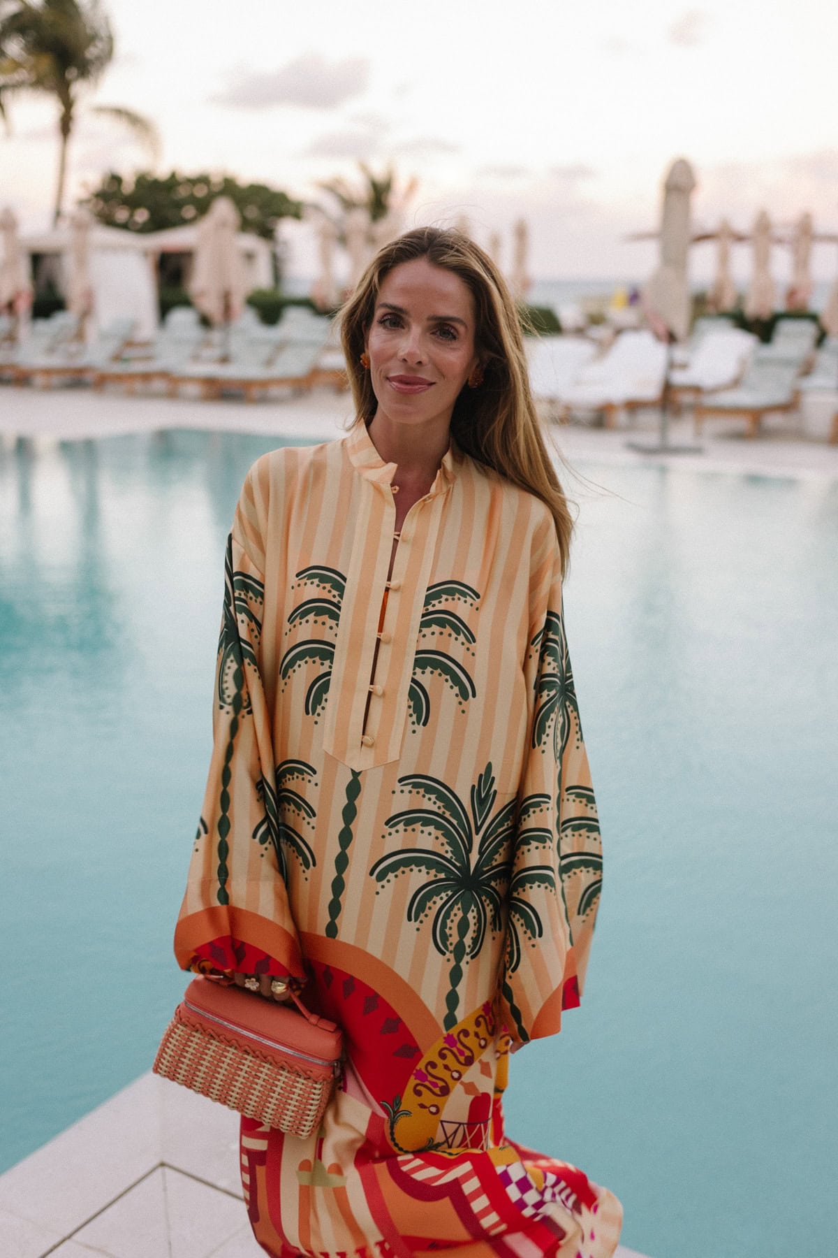 yellow green orange silk kaftan